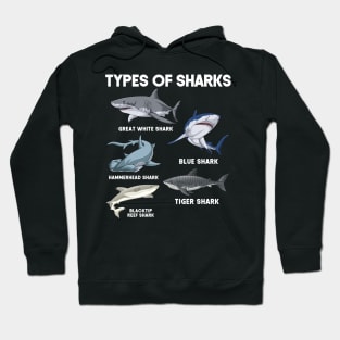 Types of Sharks Hoodie